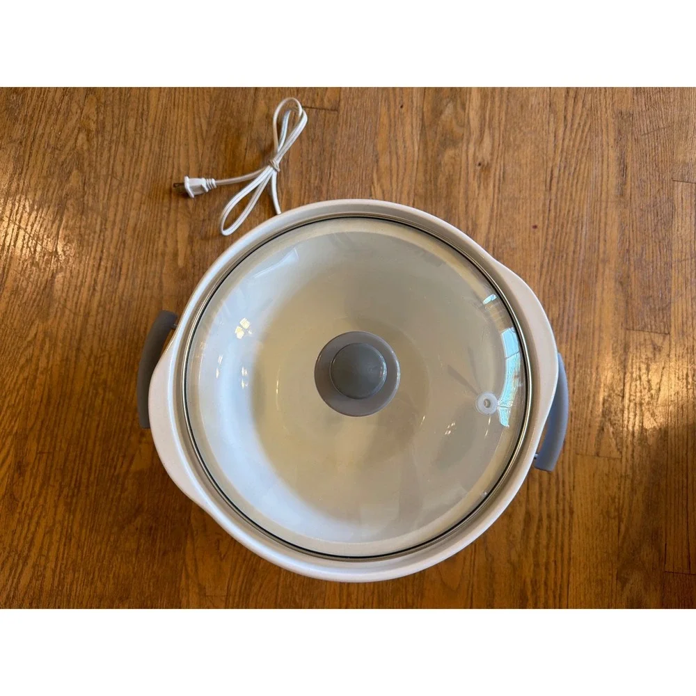 Hamilton Beach 3-in-1 Slow Cooker 4 6 Qt W/ Lid Missing 2 Qt White Olive Branch